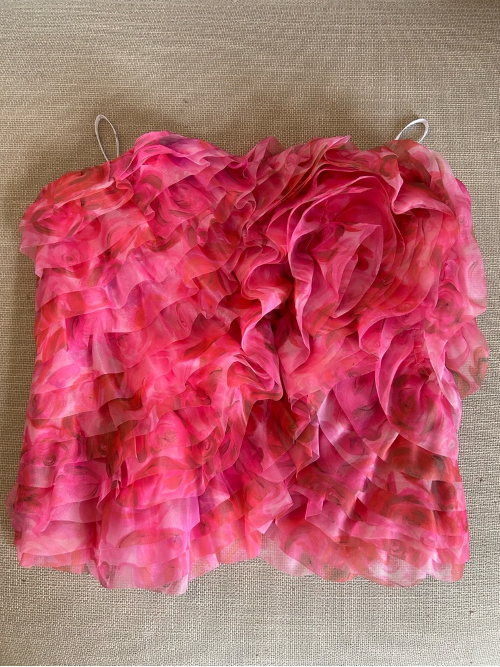 ✨ SALE✨ Aje Charmed Strapless Ruffled Bustier Top Floral - Picture 3 of 6